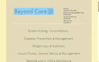 Beyond Care website