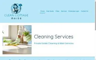 Clean Cottage Maids website