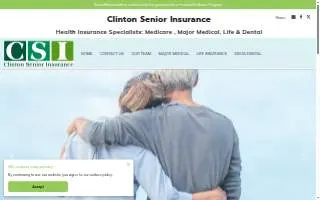Clinton Senior Insurance website