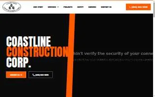 Coastline Construction Corporation website