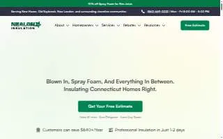 Nealon Insulation of Connecticut website