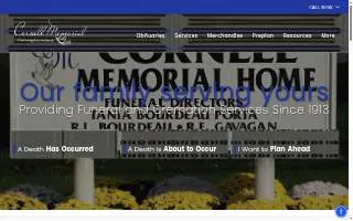 Bethel Funeral Home (Cornell Memorial Inc.) website
