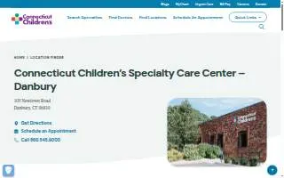 Connecticut Children's Specialty Care Center - Danbury website