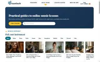 TakeLessons Music and Voice Lessons website