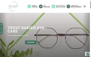 Darien Eye Care website