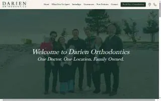 Darien Orthodontics website