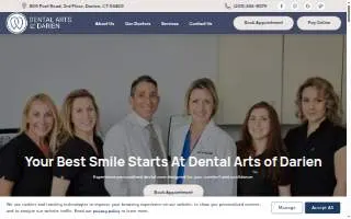 Dental Arts of Darien website