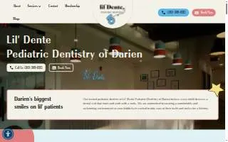 Lil' Dente Pediatric Dentistry of Darien website