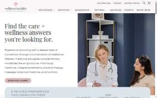 Wellness Insights website