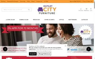 Outlet City Furniture of Derby website