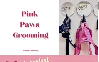 Pink Paws Grooming of Derby website