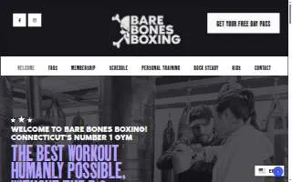 Bare Bones Boxing website