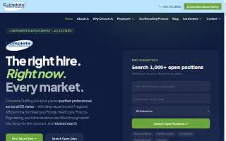 Complete Staffing Solutions, Inc of East Hartford website