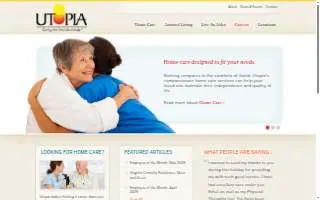 Utopia Home Care, Inc. of East Haven website