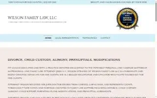 Wilson Family Law, LLC of East Haven website