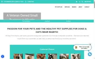 Paw Print Pantry website