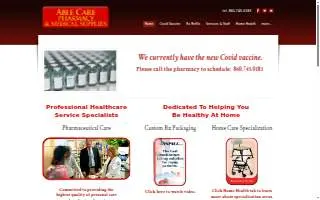 Able Care Pharmacy & Medical Supplies website