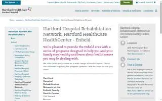 Hartford HealthCare Rehabilitation Network website