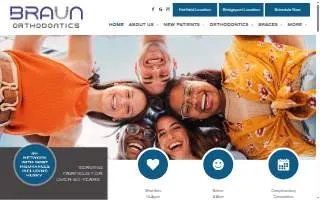 Braun Orthodontics website