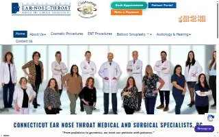 Connecticut Ear Nose Throat of Fairfield website