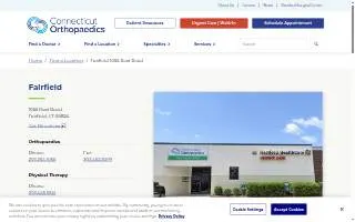 Connecticut Orthopaedics of Fairfield website