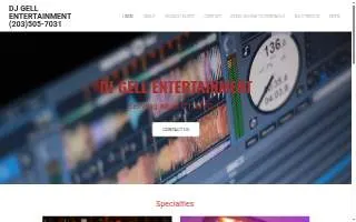 DJ Gell Entertainment of Fairfield website