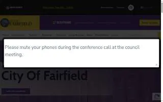Fairfield Community Center website