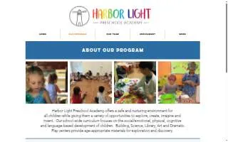 Harbor Light Preschool Academy website