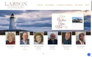 Larson Funeral Home website