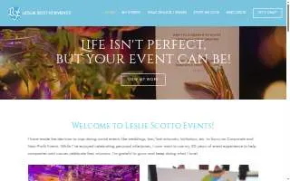 Leslie Scotto Events, LLC of Fairfield website