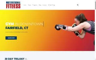 Motivational Fitness CT website