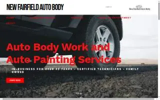 New Fairfield Auto Body website