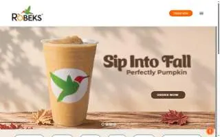 Robeks Fresh Juices & Smoothies of Fairfield website