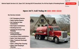 Admiral Septic Service, LLC of Farmington website