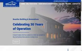 Boucher Building & Renovations, LLC website