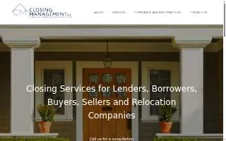 Closing Management LLC of Farmington website