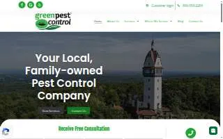 Green Pest Control of Farmington website