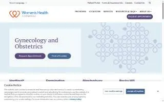 Gynecology and Obstetrics – A Women's Health Connecticut Practice of Farmington website