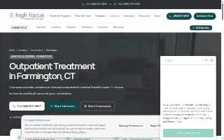 High Focus Centers Farmington Outpatient Treatment Center website