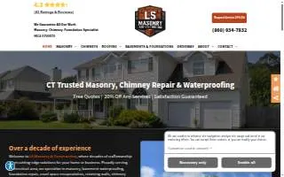 LS Masonry and Construction website