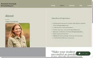 ACiccalone Tutoring & Ed Consulting LLC website