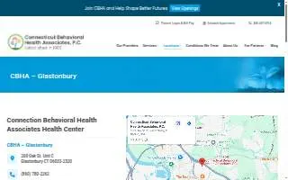 Connecticut Behavioral Health Associates, P.C. of Glastonbury website