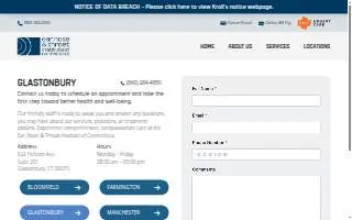 Connecticut Ear Nose & Throat website