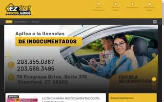 Ez Stop! Driving School of Greenwich website