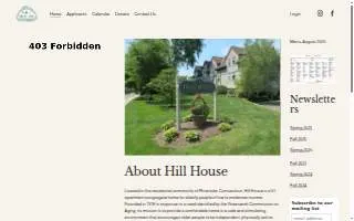 Hill House website