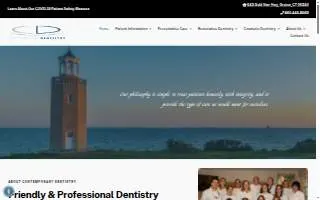 Contemporary Dentistry of Groton website