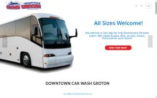 Downtown Car Wash Groton website