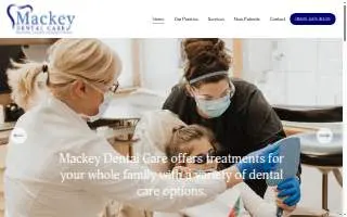 Mackey Dental Care website