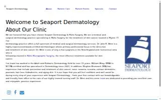 Seaport Dermatology website