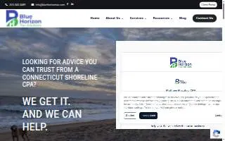 Blue Horizon Tax Advisors website